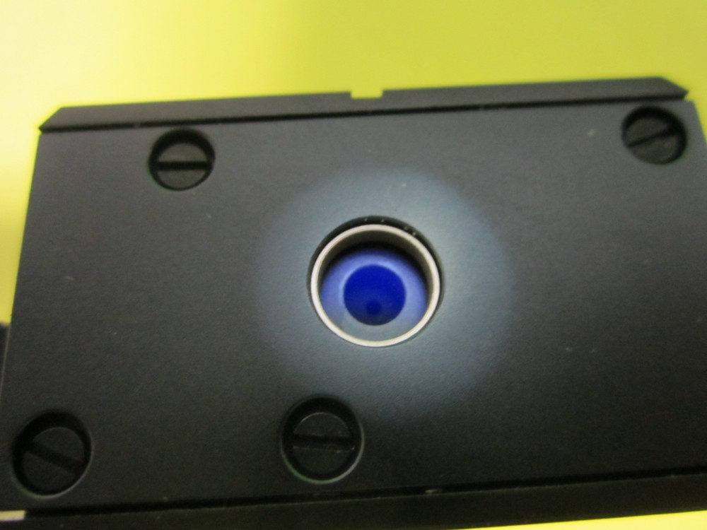 MICROSCOPE PART LEITZ GERMANY INSERT SLIDE LASER OPTICS ?? BIN#E5-01