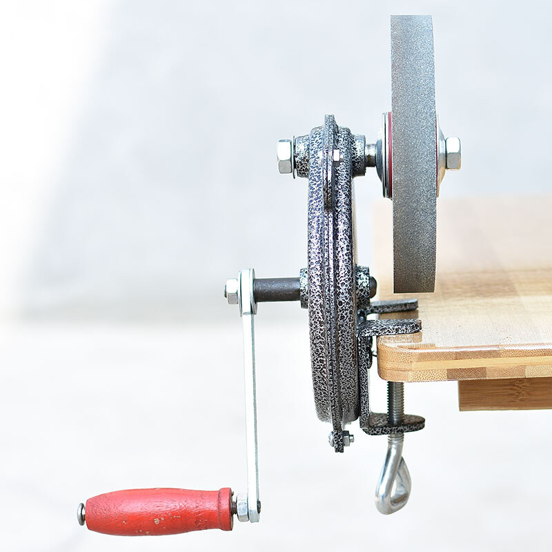 Hand-cranking grinding machine Household small knife sharpener