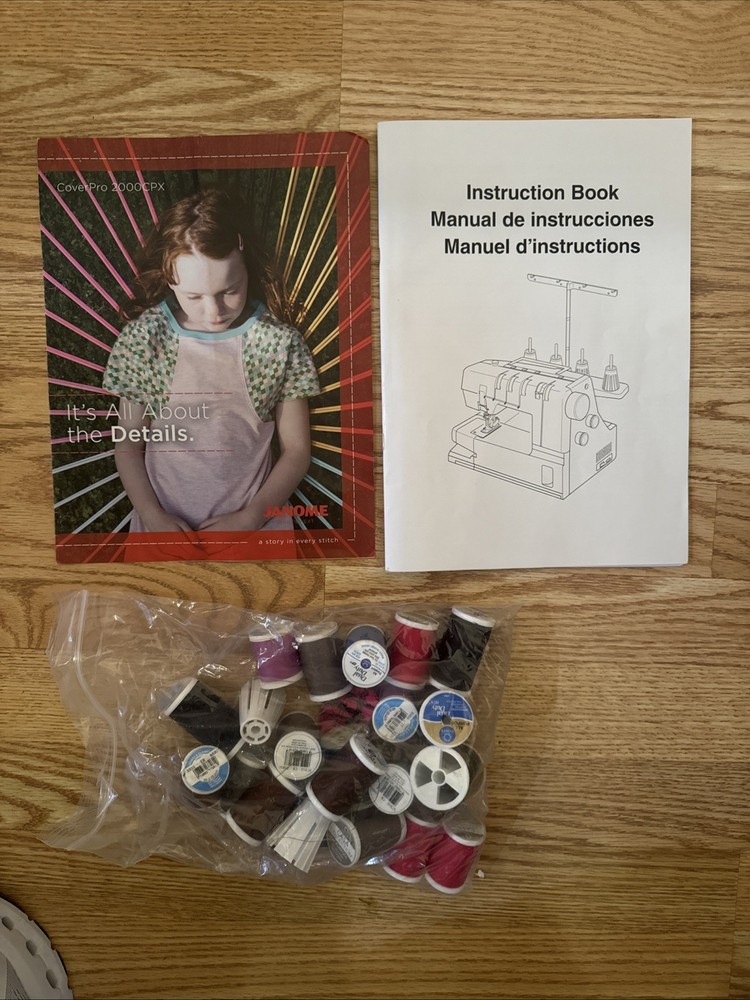 Janome CoverPro 2000CPX Coverstitch Machine Read