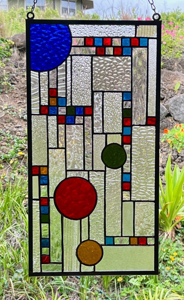 stained glass panel window