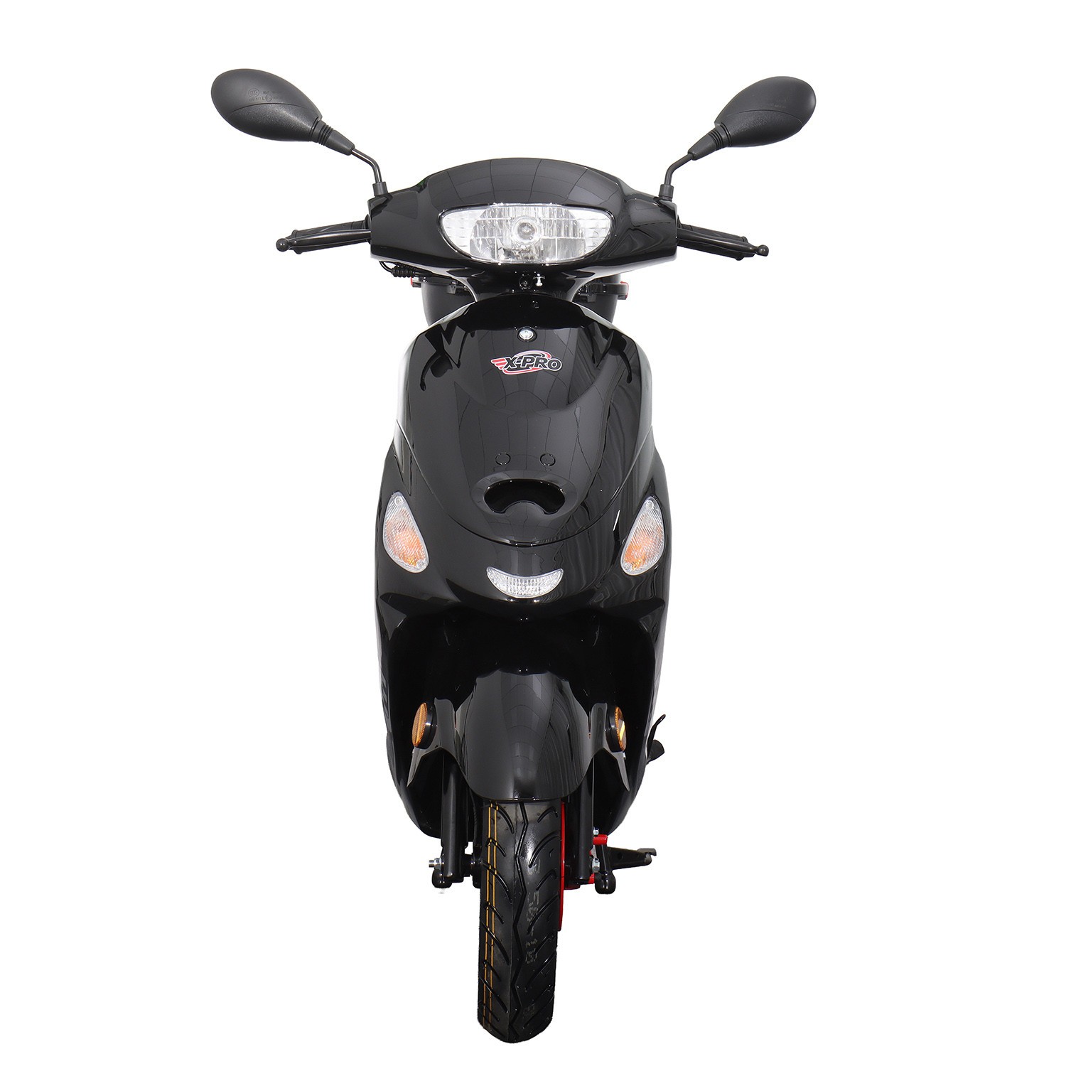 X-PRO Maui 50cc Moped Scooter with 10" Aluminum Wheels Rear Trunk Electric Start