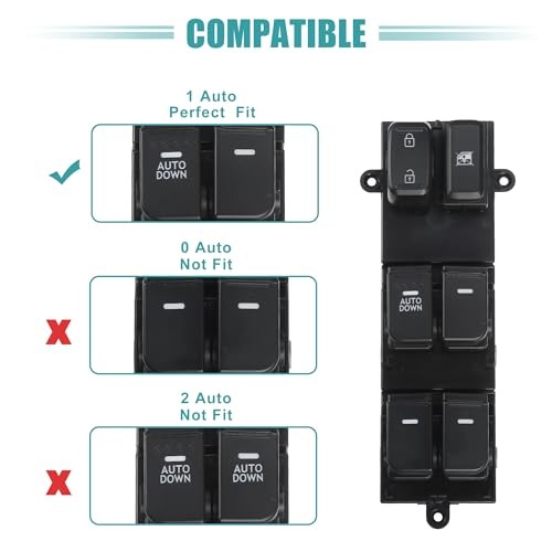 Front Left Driver Side Power Window Switch 1 Auto Down Window Control Switch