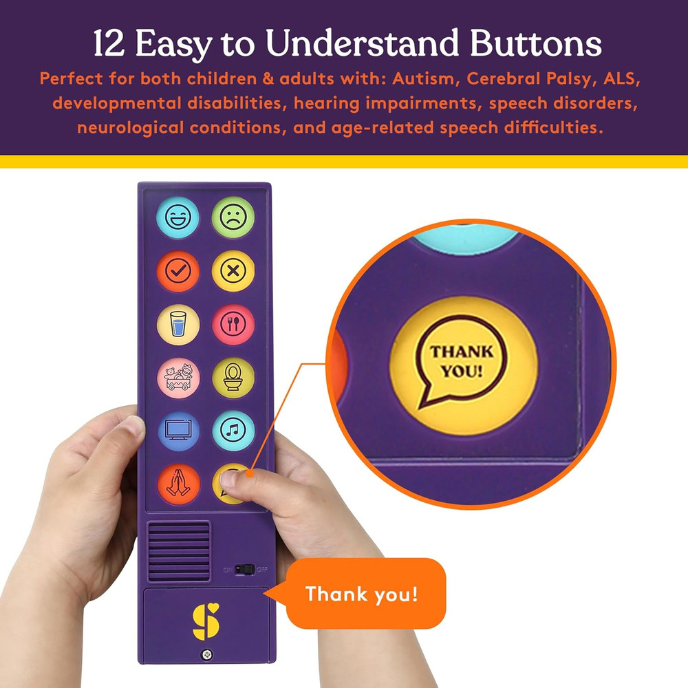 AAC Communication Device for Speech Therapy, Talker Buddy Communication Device f