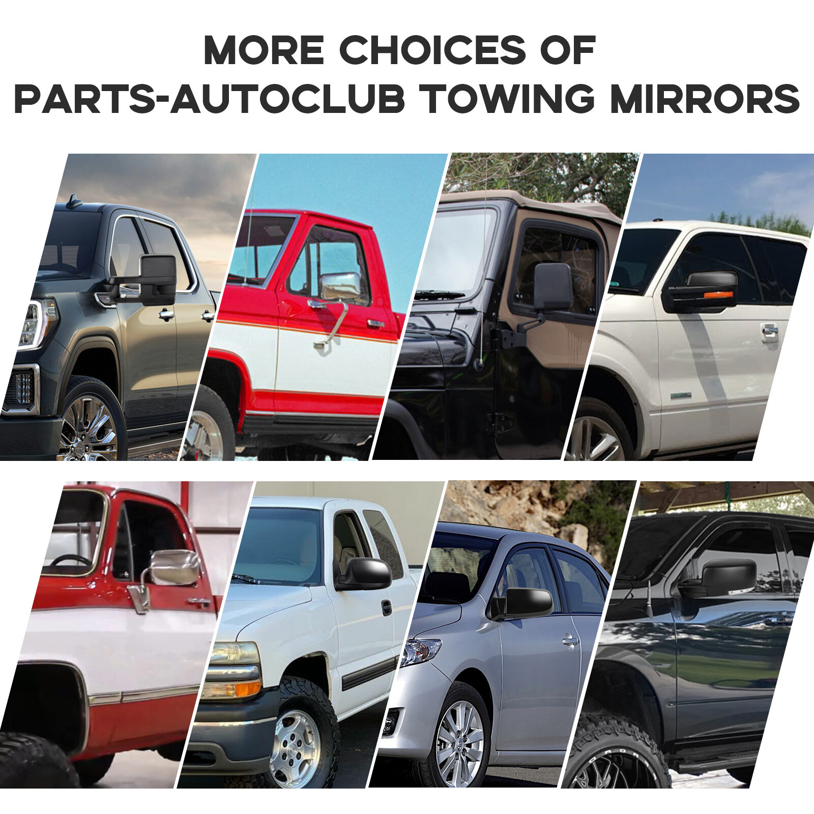 Left+Right 1994-2001 Dodge RAM 1500 94-02 2500/3500 Flip Up Manual Tow Mirrors