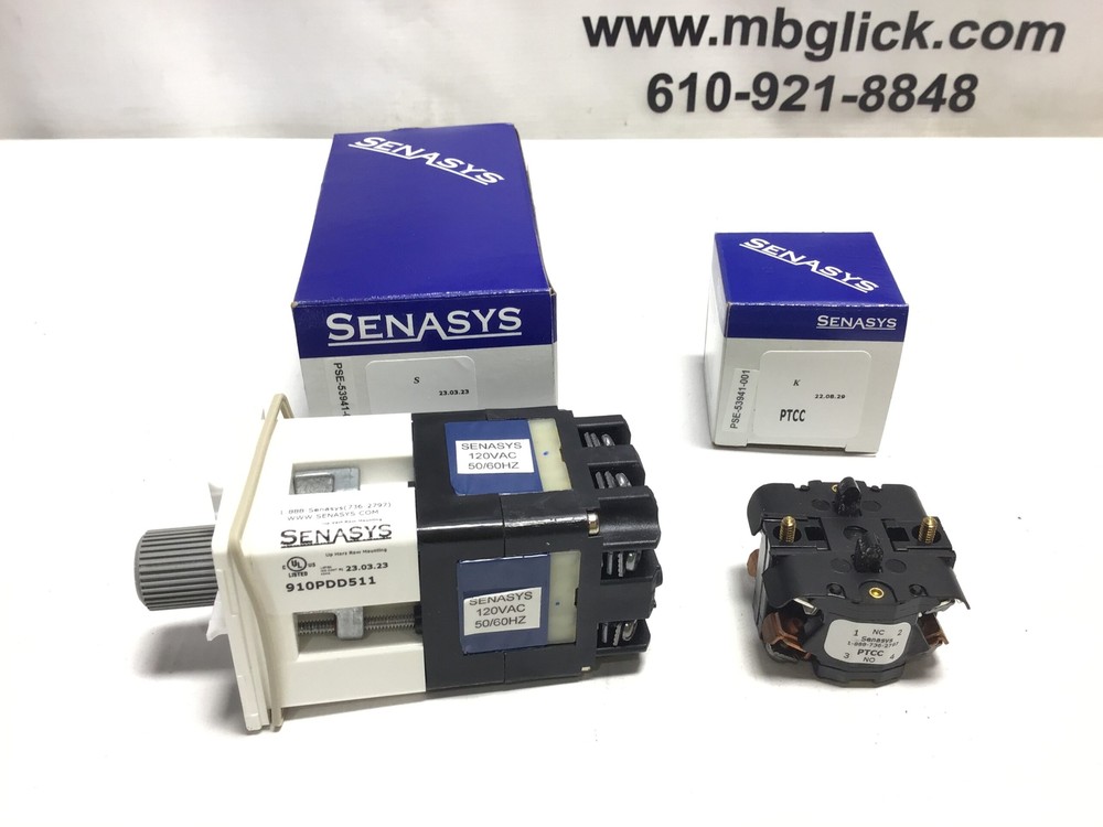 Senasys 910PDD511 Operator Indicator Selector Switch 120VAC 50/60Hz