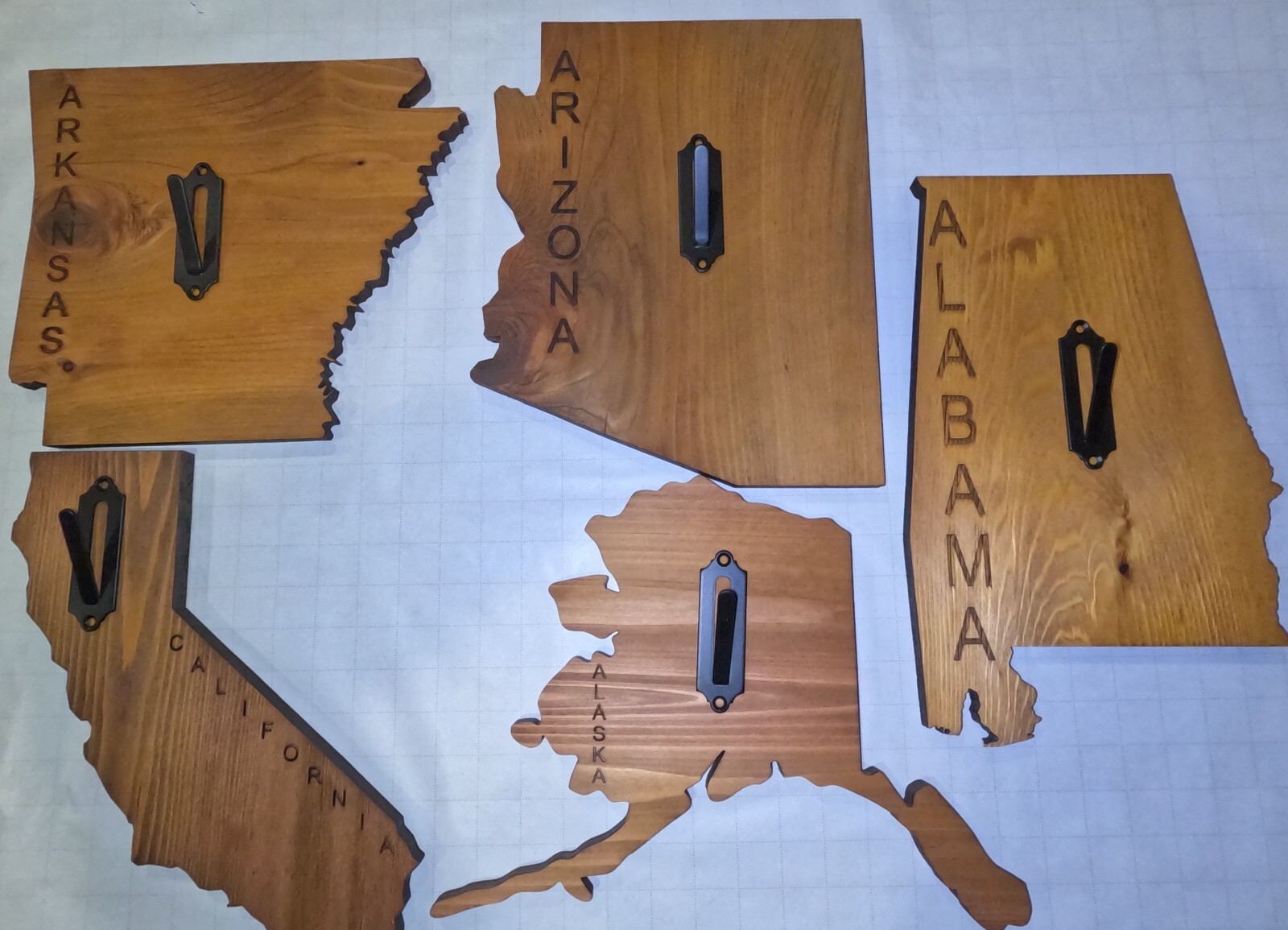 Euro Deer State Plaque Mount Wood