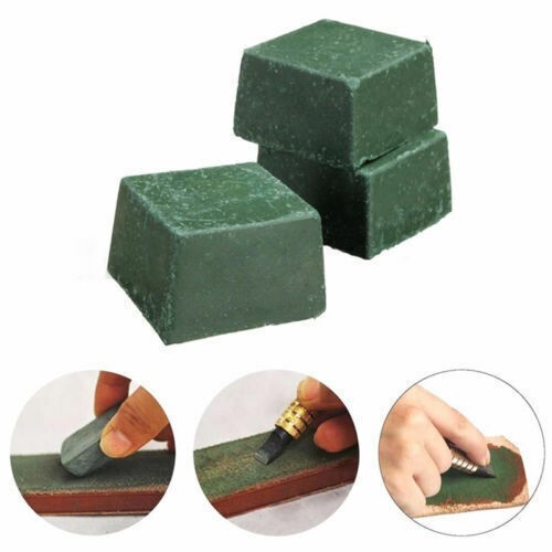 3pc Leather Strop Sharpening Polishing Buffing Compound for knives Razors Tools