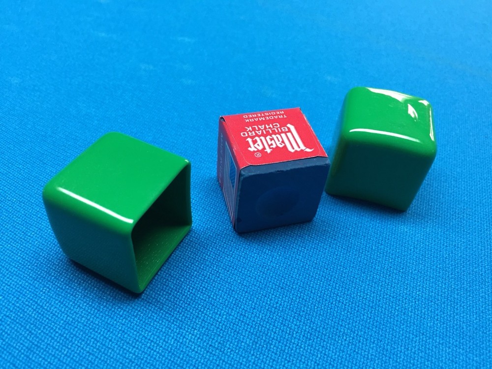 10 Green Billiard Pool Chalk Cup Holders