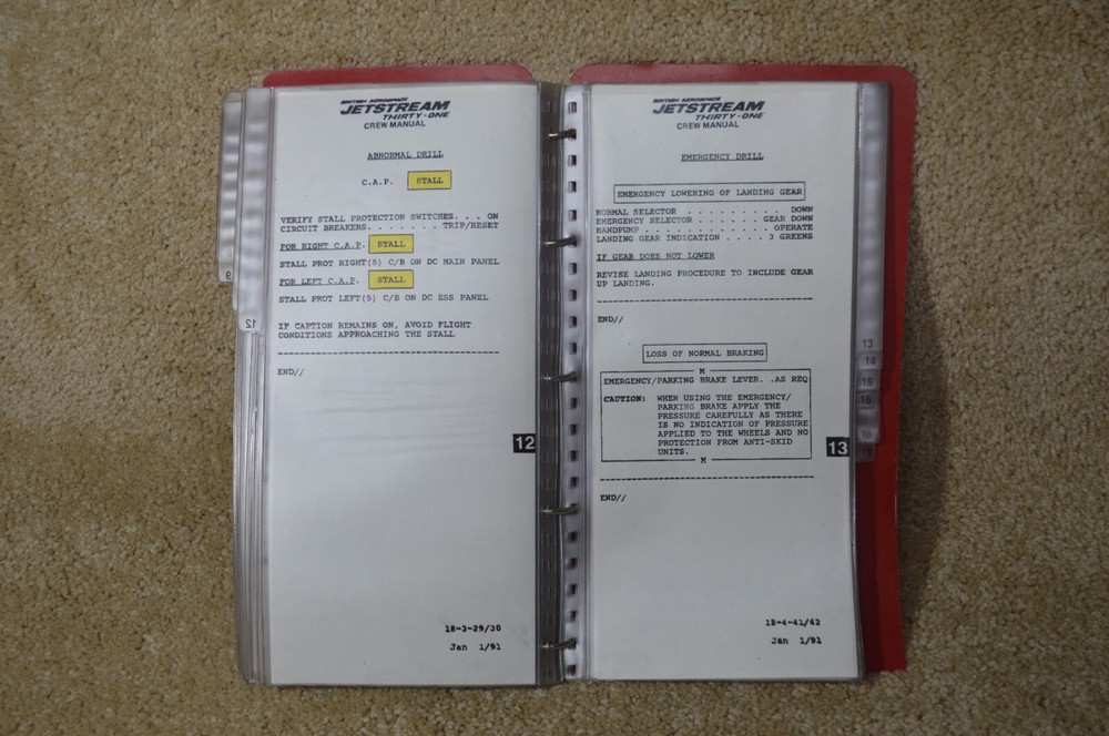 JETSTREAM 31 CREW MANUAL USED