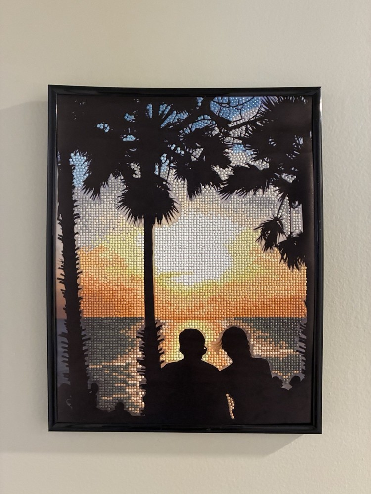 Completed Diamond Dots Sunset Dreaming Special Edition Diamond Painting