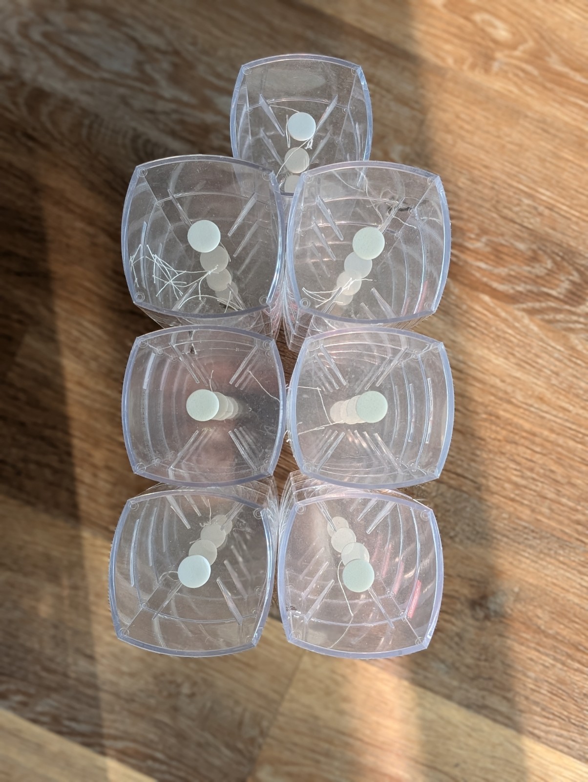 Lot Of 27 Clear Baseball Display Case Cubes Used MLB Logo Rawlings Mark Of A Pro