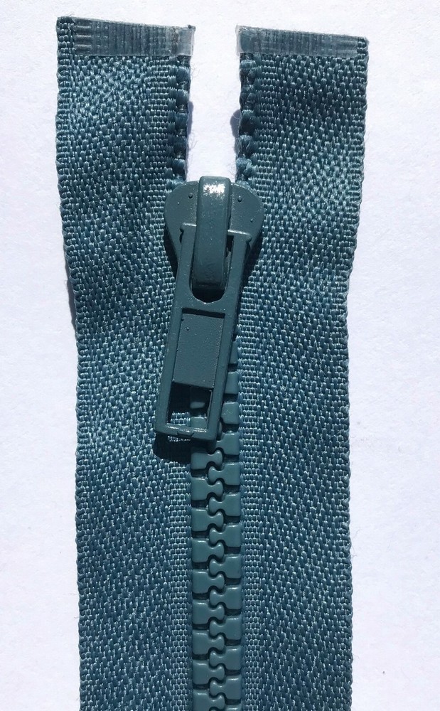 35cm School Grey Open End Chunky Zip