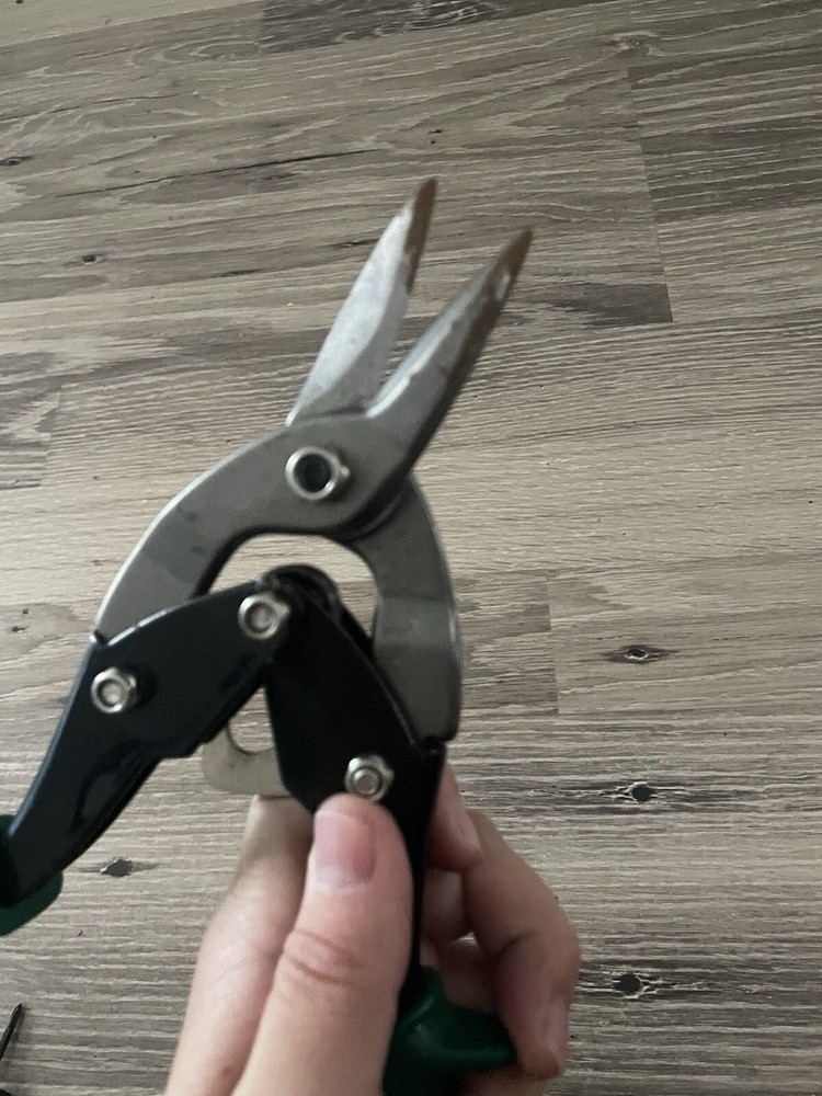 Professional Aviation Snips Cutting Hand Tool Workshop Equipment Green Handle
