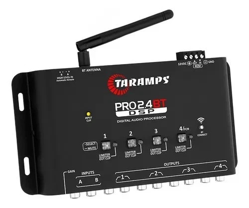 Taramps Pro 2.4 BT Digital Audio Processor Android iOS BT BLE 5.4 Wireless Wi-Fi