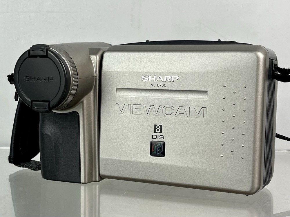 SHARP VL-E760 VIEWCAM VIDEO CAMERA Video8 LCD Display Charger Hama Bag Working