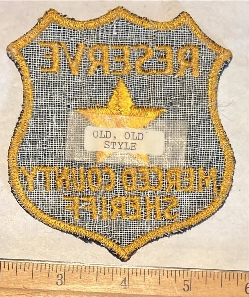 Rare MERCED county, California sheriff RESERVE patch