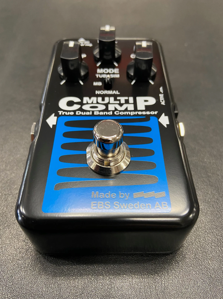 EBS Multicomp True Dual Band Compressor Effect Pedal- New!