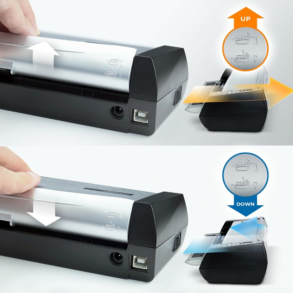 Plustek D430 Compact Desktop Scanner, Fast Scan Speeds for Document and ID Card