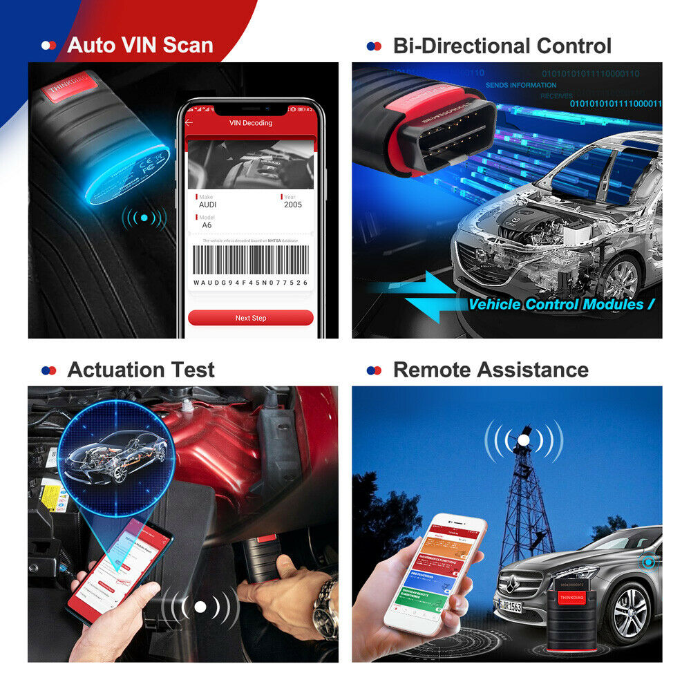 2024 THINKDIAG Bidirectional OBD2 Scanner Car Diagnostic Tool Full Software Free
