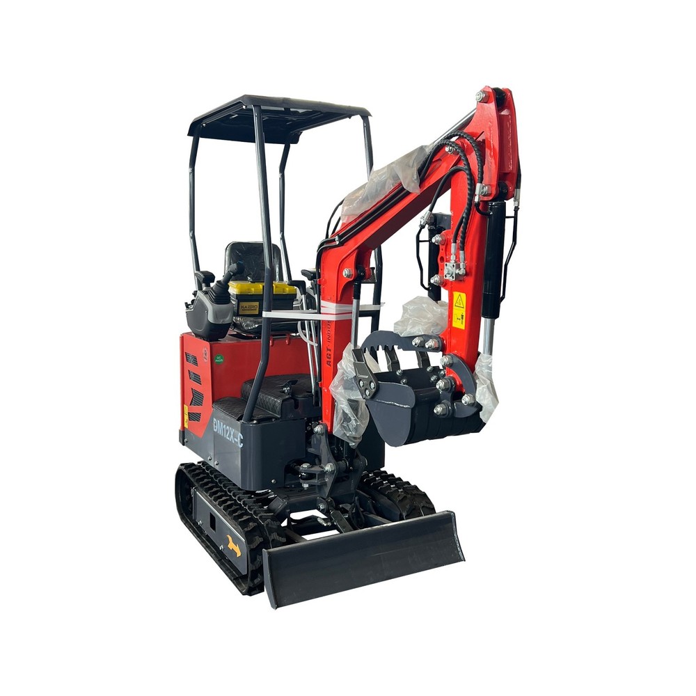 DM12X-C 1 Ton Mini Excavator B&S Engine Digger Tracked Crawler w/Pilot Control
