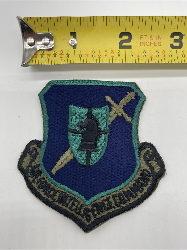 U.S. Military USAF Air Force Intelligence Command Patch Insignia Cut Subdued