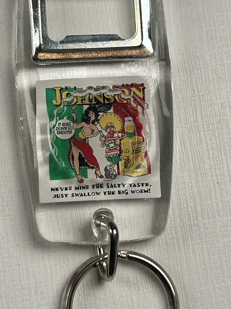 Johnson Tequila Keychain + Bottle Opener