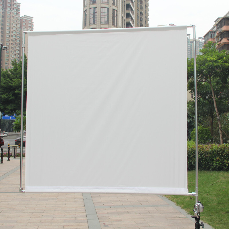 4x4' 48x48'' Foldable Portable Flag Frame with Diffusion Soften Grid Fabric