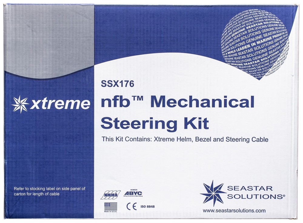 12ft SeaStar Xtreme NFB No Feedback Mechanical Rotary Steering Kit Single Cable
