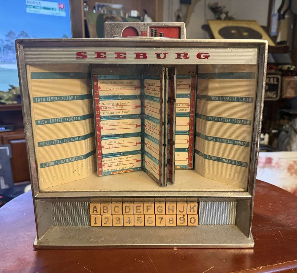 Vintage Seeburg 3W100 Jukebox Wallbox