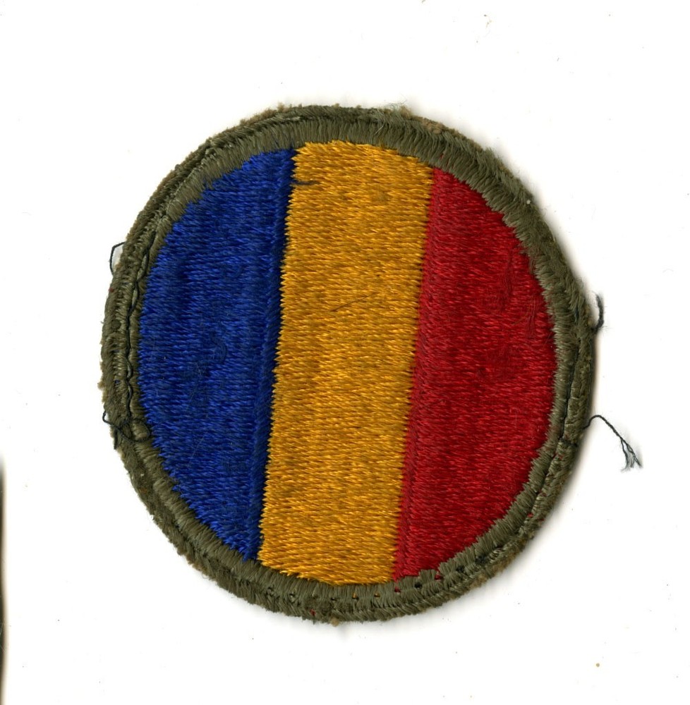 Replacement and Schools Command White Back Patch WWII Vintage