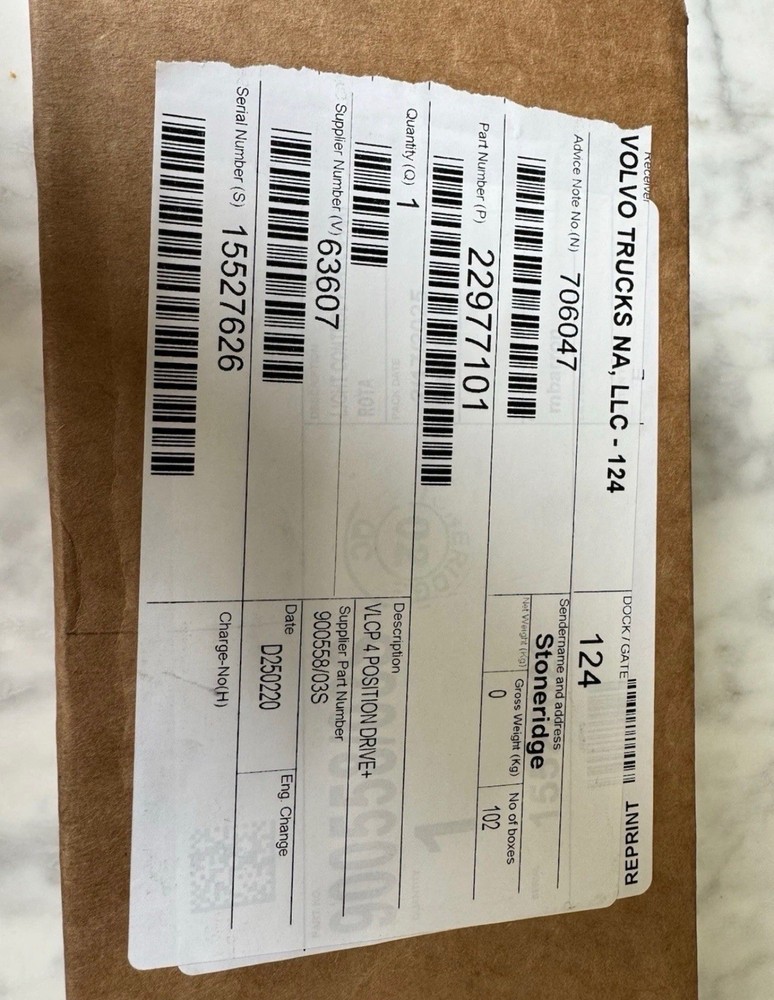 22977101 Genuine Volvo Light Control Panel Switch.