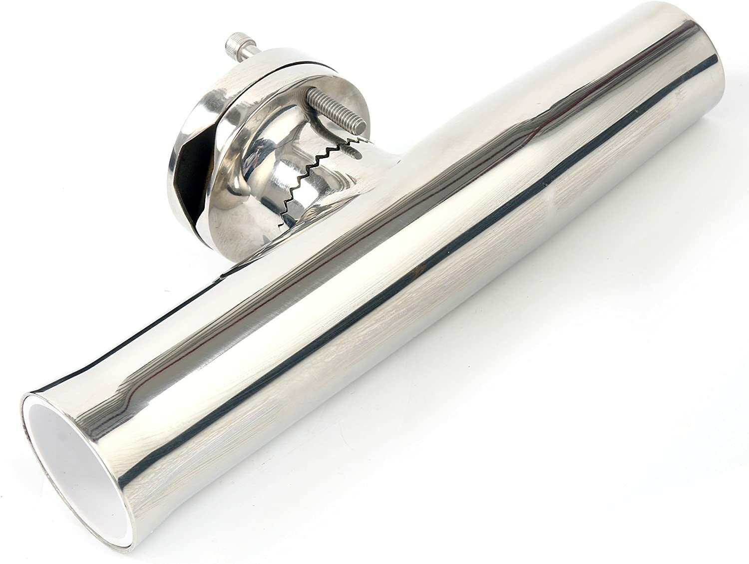 Amarine Made 2 Pack Stainless Clamp on Fishing Rod Holder for Rails 1-1/4" to 2"