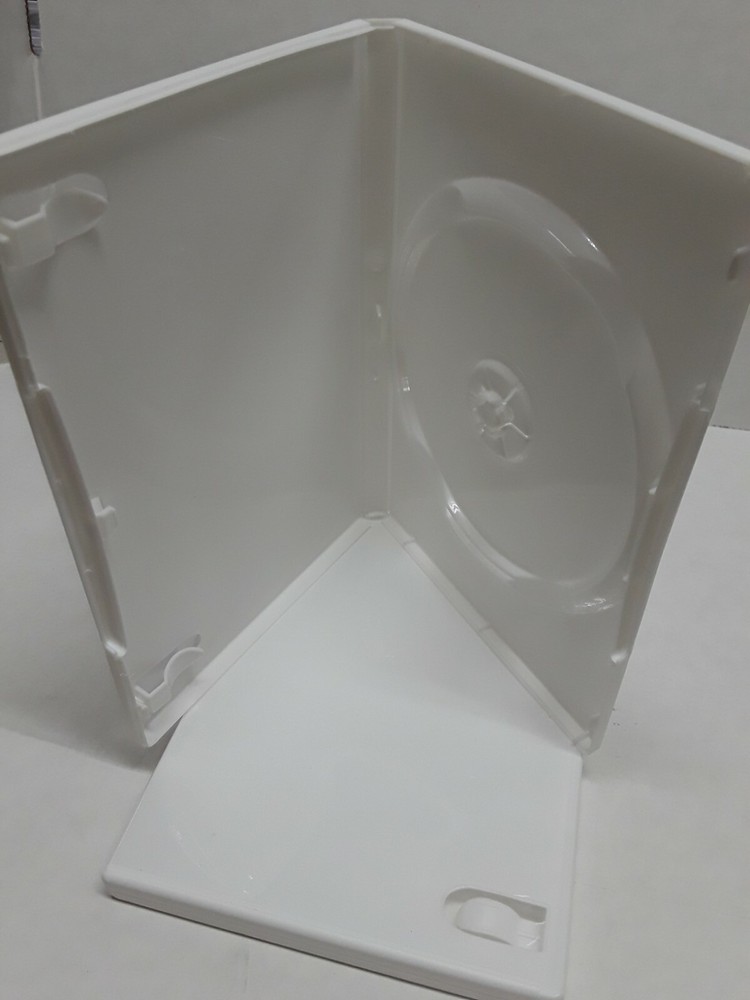 Premium Single 14mm-Standard White DVD Empty Media Cases White