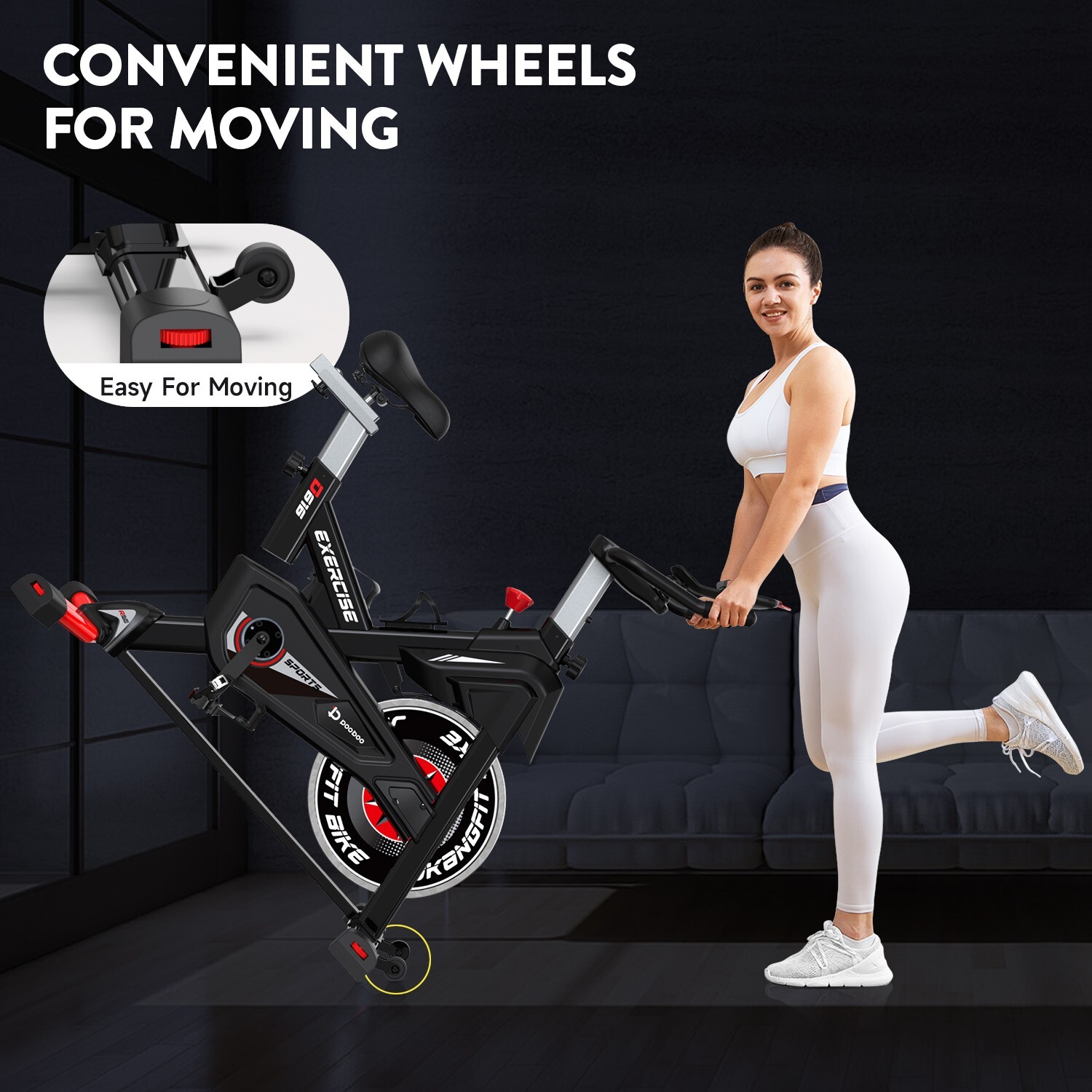 Indoor Cycling Bike for Home Gym Stationary Exercise Bike Magnetic Cycle Bike