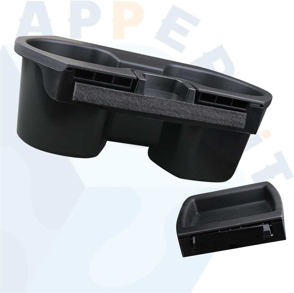 Civic Cup Holder Insert & Coin Tray for Center Console Black
