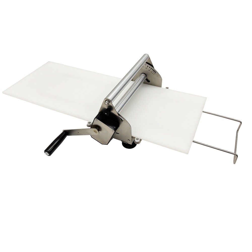 Hand-Crank Dough Roller Puff Pastry Maker 12" PP Material Kitchen Bakery Tool
