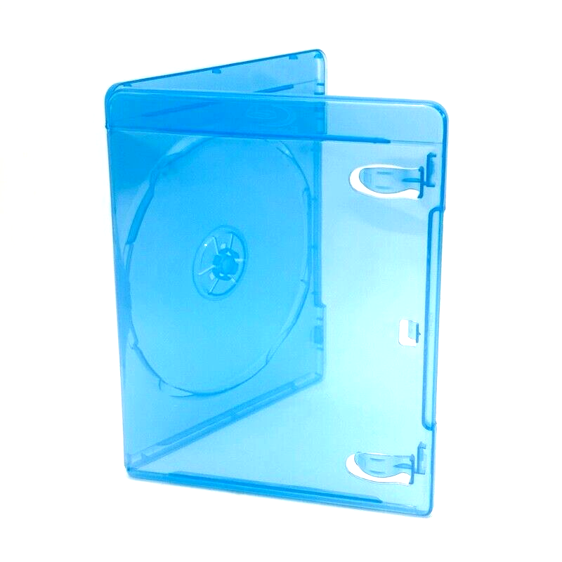 Replacement 11mm 2-Disc Blu-ray Case with Outer Sleeve Raised Licensed Logo Clip