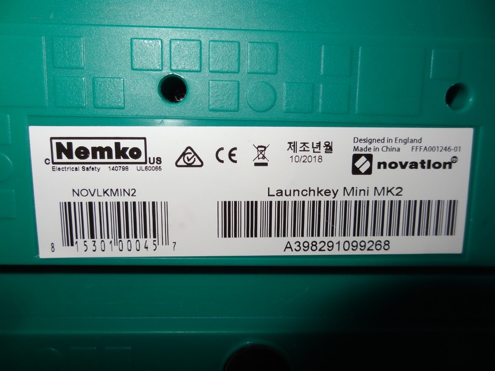 Novation Launchkey Mini MK2 Keyboard Controller w/ Power Adaptor