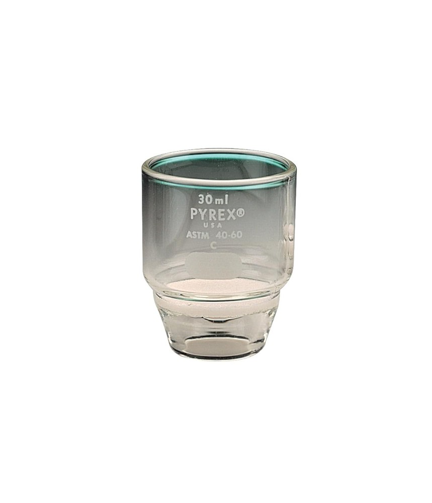 PYREX 32960-30M, Gooch Crucible, Low Form, 30mm, Medium