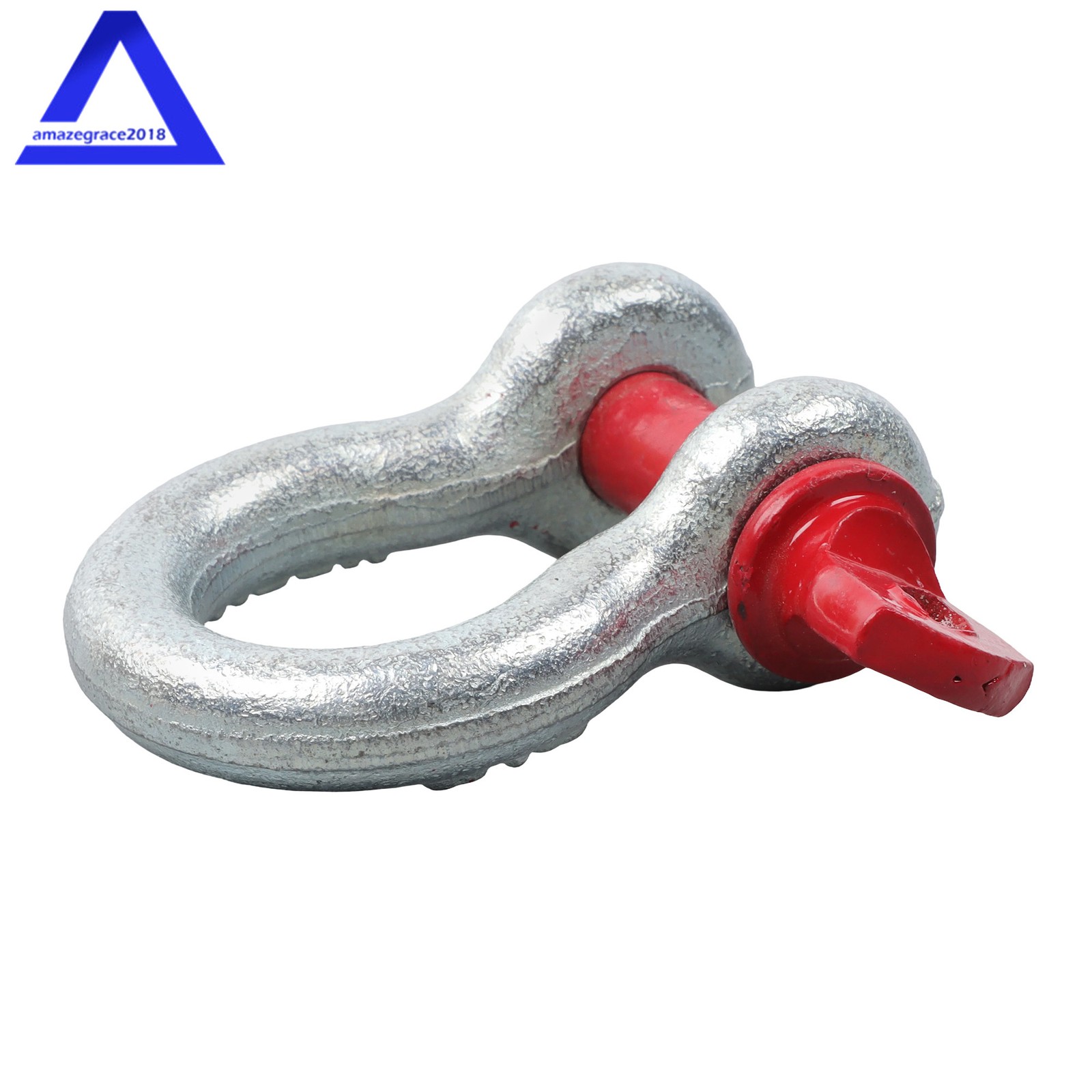 10 Pcs 3/8'' D Ring Anchor Shackles Galvanized Screw Pin Clevis Shackle WLL 1T
