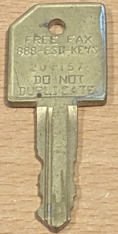 ESD XD MONEY BOX REPLACEMENT KEY CODED 204157