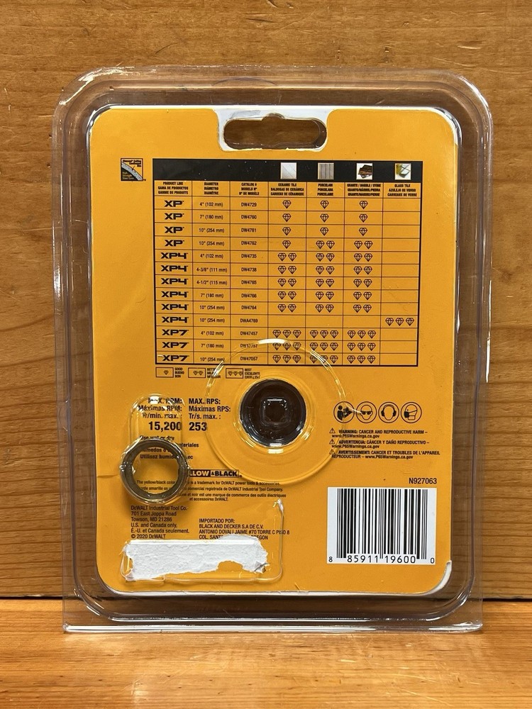 DEWALT XP4 DW4735 4" Continuous Rim Premium Tile Blade