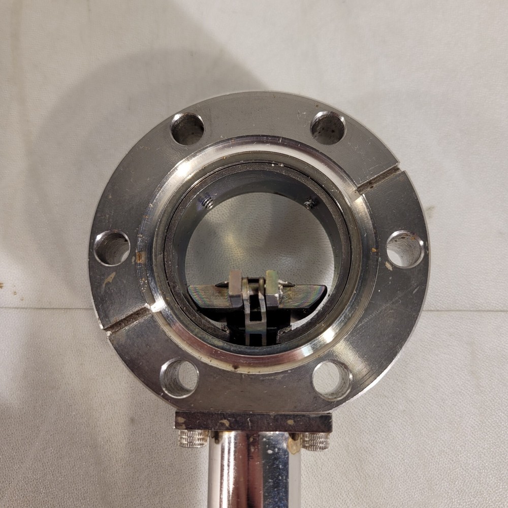 Varian 2.75" DN35CF Conflat Flange Manual Window Actuator Valve Component