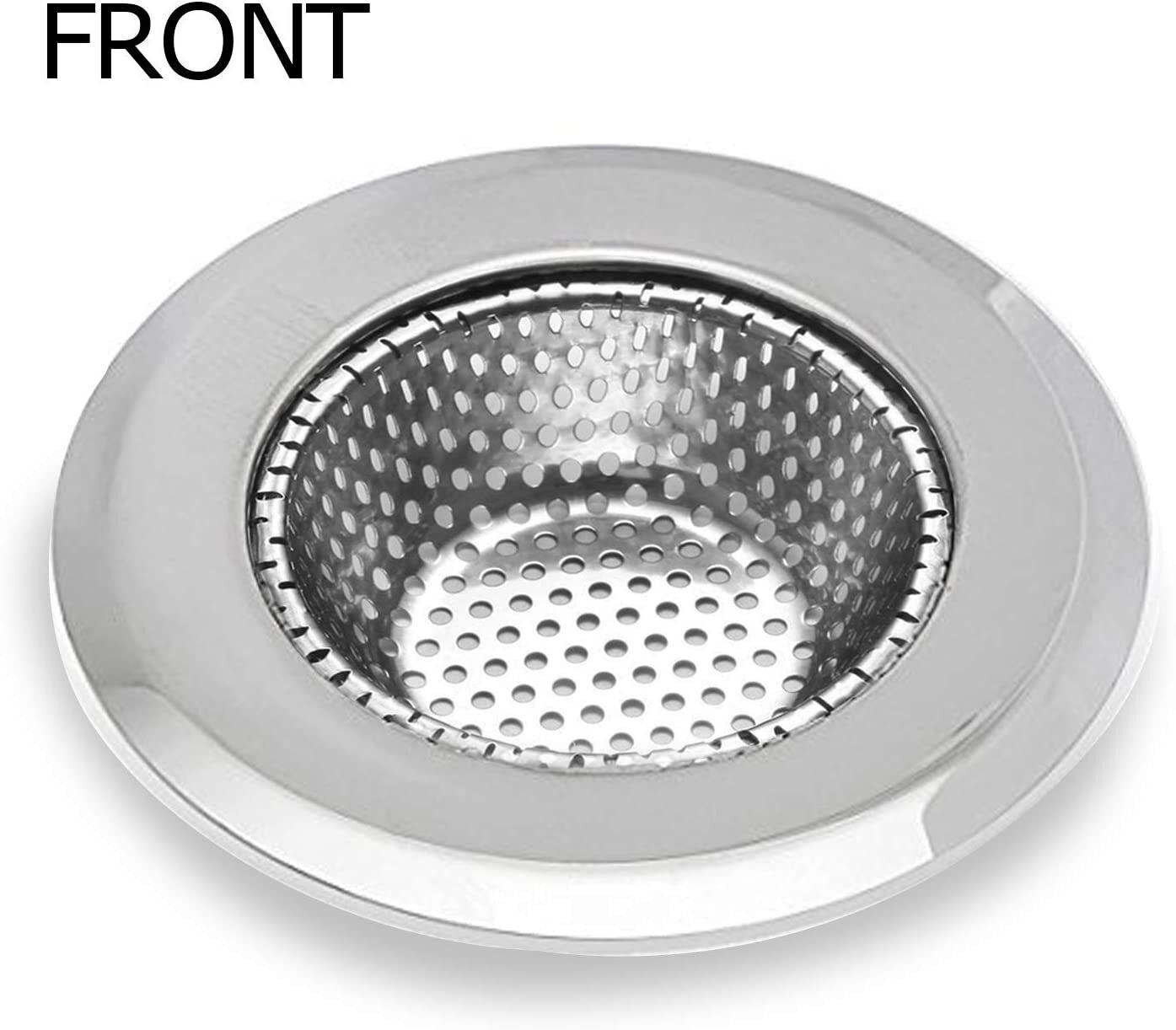 4/2pc 4.5" Kitchen Sink Strainer Stopper Stainless Steel Drain Basket Waste Plug