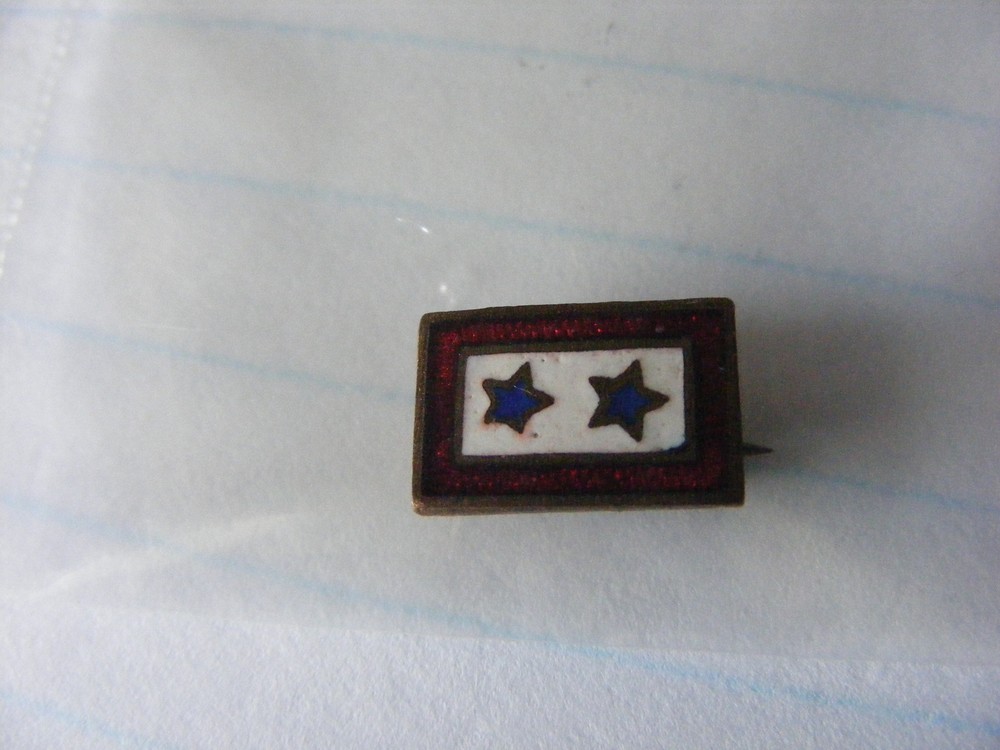 WW2 Two Son Daughter In Service Pin   c