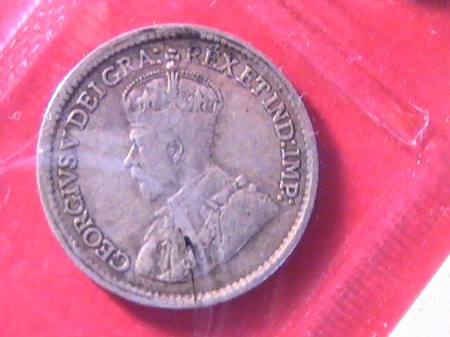 CANADA 5 CENTS SILVER 1919