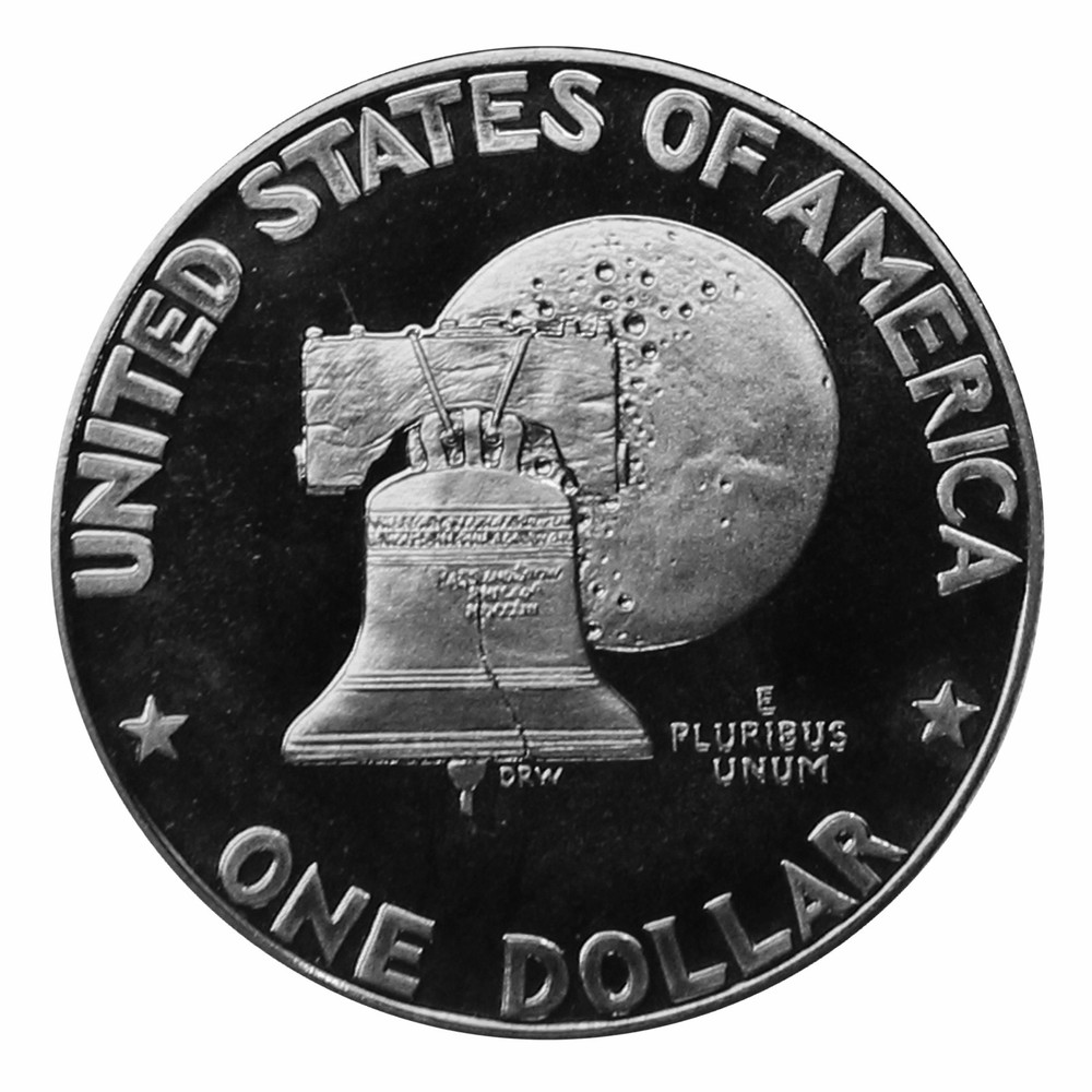 1976 S Eisenhower Dollar Type 1 & Type 2 Gem Deep Cameo CN Clad Proof