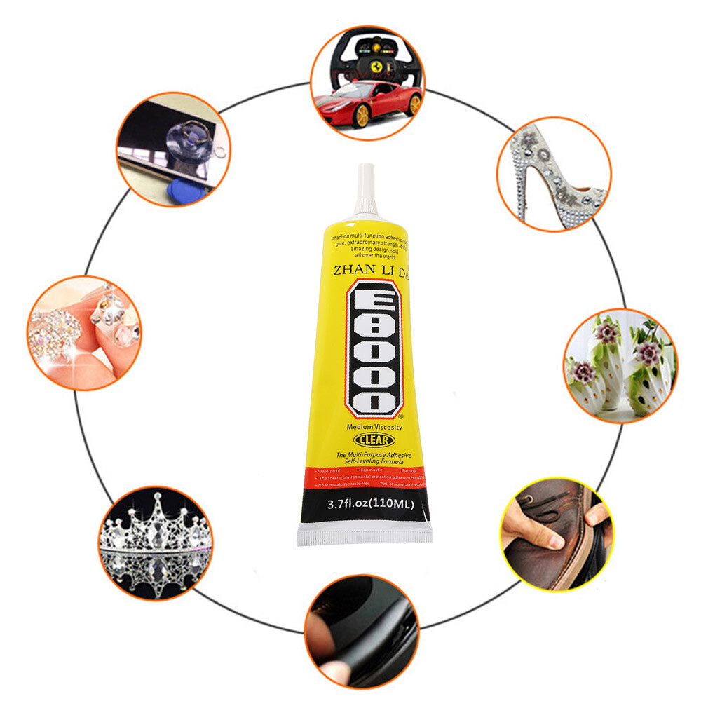 E-8000 Multipurpose High Performance Industrial Glue Semi Fluid Transparent
