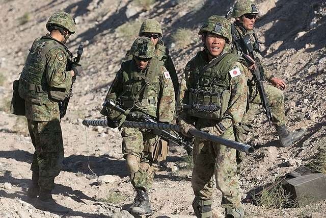 JAPAN DEPLOYMENT SEW ON FLAG HOOK & LOOP BACK JAPAN SELF DEFENSE FORCE JSDF