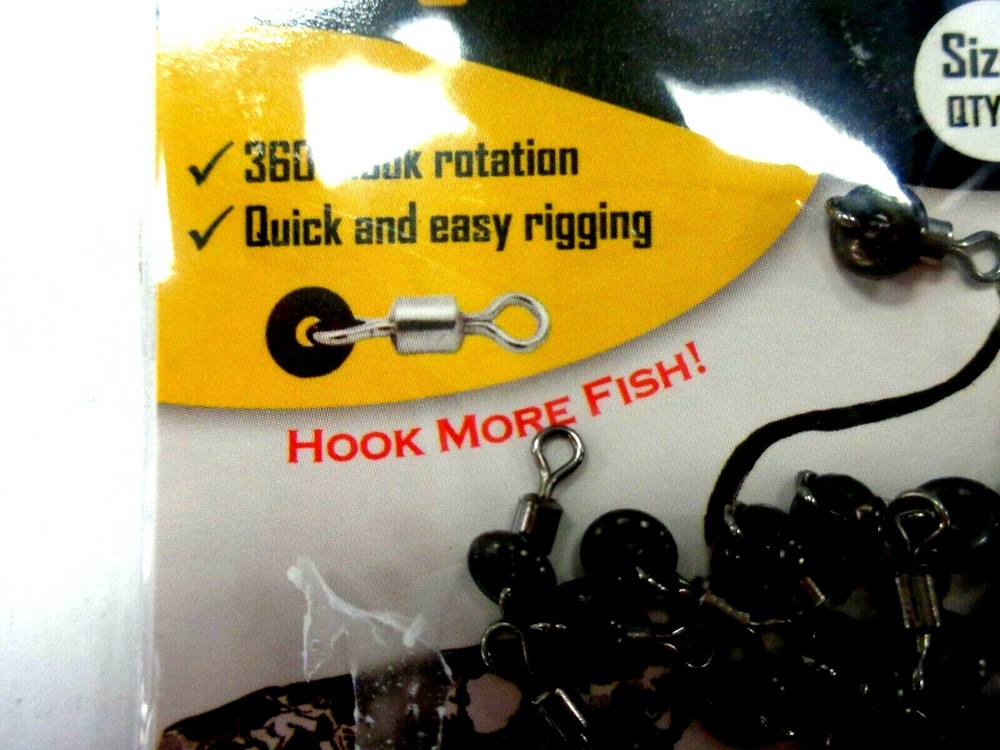 Ringer Swivels - Size 1 - 25 in pack - for Quick and Easy Ballyhoo Rigging